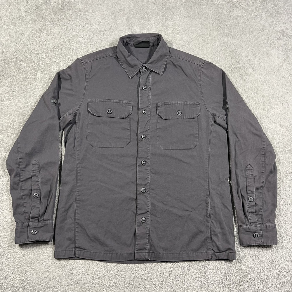Triple Aught Design Overland Shirt Mens Medium Gray Button Up Tactical Hiking